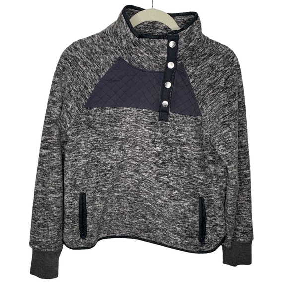 Abercrombie and Fitch Asymmetrical Snap-Up Fleece Size Small - Picture 4 of 10